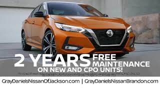 2 Years Free Maintenance Gray Daniels Nissan North