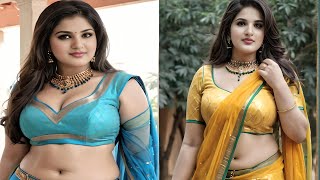 [4k] Ai Art Indian Lookbook Model | Beautiful Plus Size Women - 01