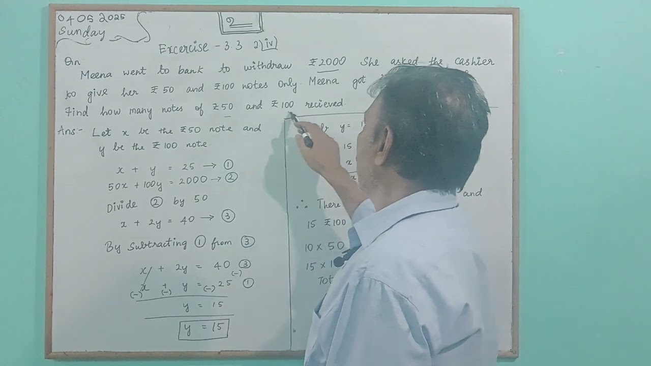 Linear equation solutions