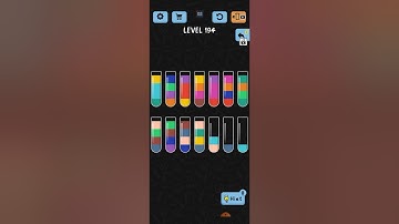 water color sort level 194 walkthrough solutions iOS