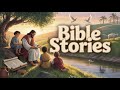 Bible Stories For Relaxation | Fall Asleep In God's Word | Black Screen with Rain Sounds (v3)