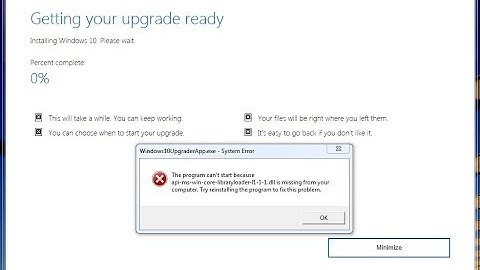 How to fix api-ms-win-core-libraryloader-l1-1-1.dll is missing while upgrading to Windows 10