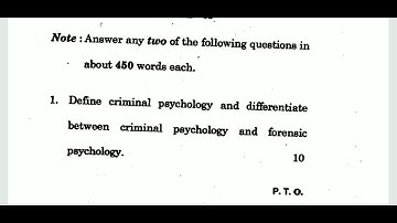IGNOU BPCE-021 FORENSIC PSYCHOLOGY, B.A PSYCHOLOGY, PREVIOUS YEAR QUESTION PAPER, JUNE 2020