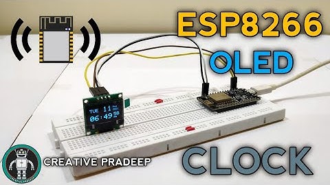 ESP8266 Nodemcu Clock with Oled Display Without DS3231 RTC Module NTPClient