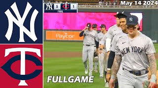 Yankees vs. Twins  [FULLGAME] Highlights , May 14 2024 | MLB Season 2024