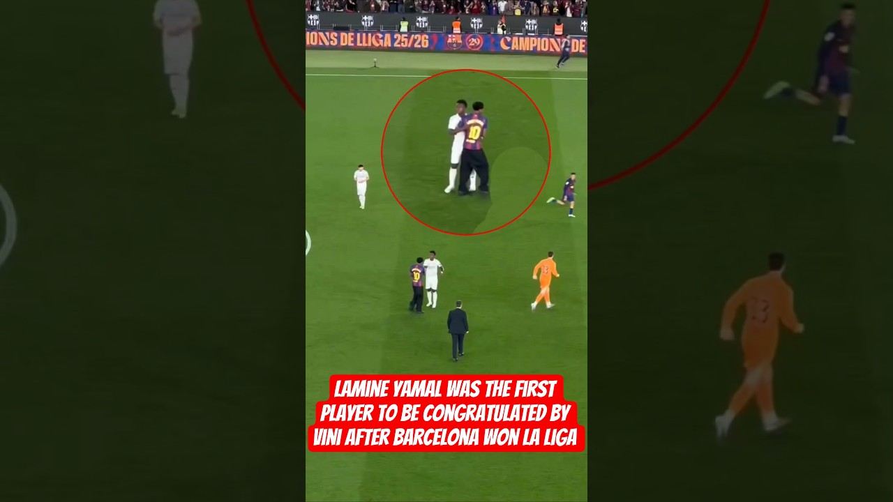 Vinicius Junior Memberikan Selamat Pertama Kali kepada Lamine Yamal Usai Barcelona Juara La Liga