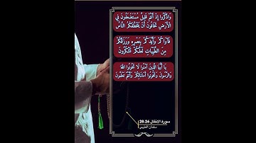 سورة الانفال الاية 26-28
