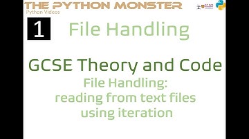 Monster Video 32: File Handling - Reading Text Using Iteration (High Definition)