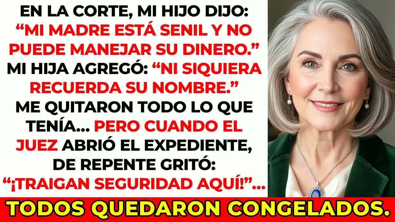 Mi hijo y mi hija me quitaron TODO en el juzgado… hasta que el juez descubrió la verdad