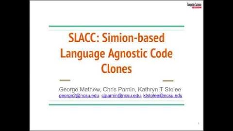 SLACC: Simion-based Language Agnostic Code Clones