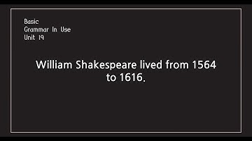 Unit 19 Basic Grammar In Use