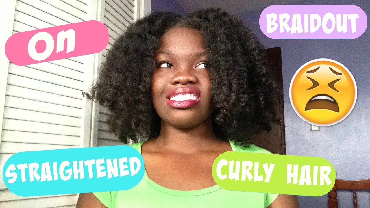 How To Braid Out On Straightened Curly Hair YouTube