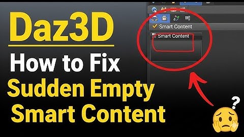 Daz3d How to Fix Sudden Empty Smart content - IN UNDER 2 MINUTES