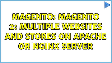Magento: Magento 2: Multiple websites and stores on apache or nginx server (3 Solutions!!)