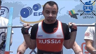 Robert Barsegyan - 1st Place 83 kg jr - EPF Classic Championships 2019 - 727.5 kg Total