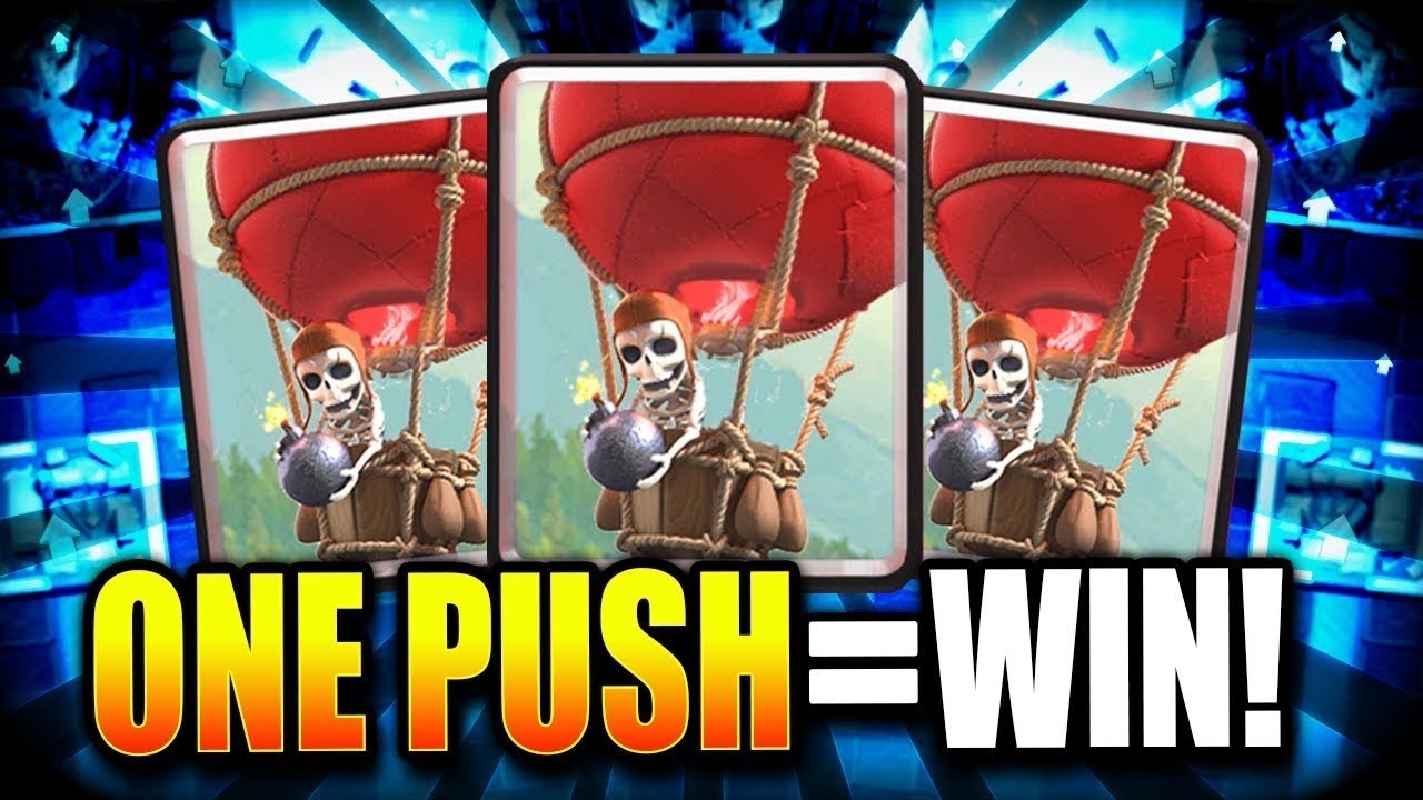 How to push top ladder with best balloon deck in clash royale YouTube