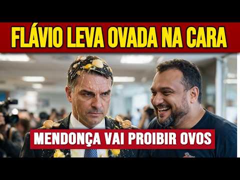Morto com Ovada: Flávio Bolsonaro É RECEBIDO com OVOS em Goiânia e CHAMA de Tentativa de Homicídio