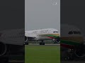GulfAir Retro Livery 787-9 Smokey Landing at Manchester Airport