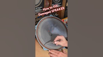 How to FIX DAMAGED SPEAKER Cone - 60s Vintage TESLA SPEAKERS - Audio Tips and Tricks