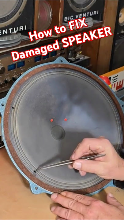 How to FIX DAMAGED SPEAKER Cone - 60s Vintage TESLA SPEAKERS - Audio Tips and Tricks