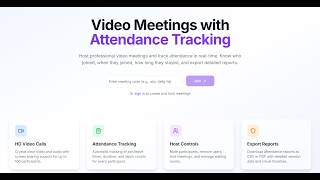 🎥 Video Meetings with Attendance Tracking | Real-Time Reports &amp; Analytics | How to use MyMeet