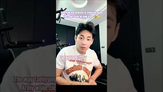 Taehyung Cleaning His Gl Via Shirts Front Of Millions Of Fans