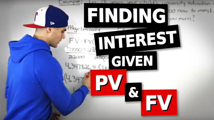 FIN 300 - Finding Interest Rate given PV and FV - Ryerson University