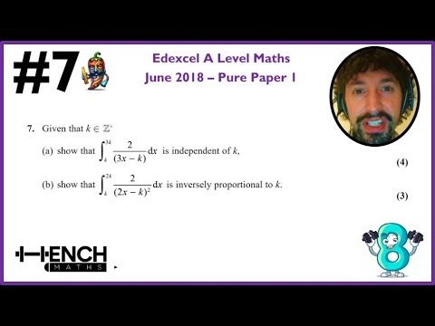 Edexcel A Level Maths - June 2018 Paper 1 - Q7 - Integration - YouTube