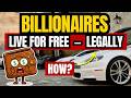 HOW Billionaires Live for FREE — Legally (They Don't Pay for Anything) #money #luxury #wealth #facts