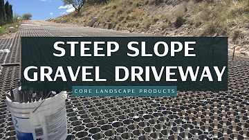 WORLD’S ONLY GRAVEL STABILIZING SYSTEM TRUSTED FOR STEEP SLOPE DRIVEWAYS!