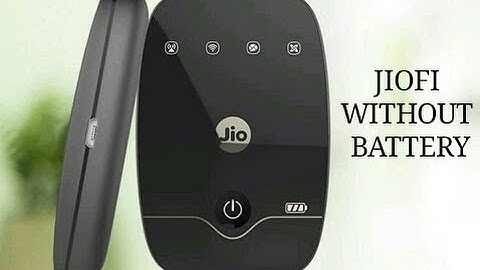 Jiofi works without battery.