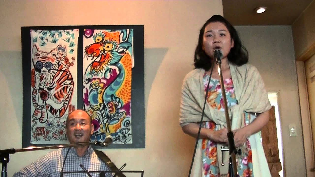 津本ゆかり　「五木の子守唄」　　ギター　竹内康弘さん