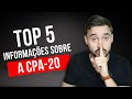 TOP 5 informações sobre a Certificação CPA20