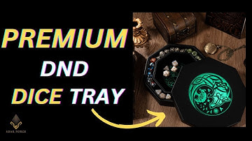 Premium 8" Dice Tray - Perfect Dice Rolling Tray and Storage Box for Protection