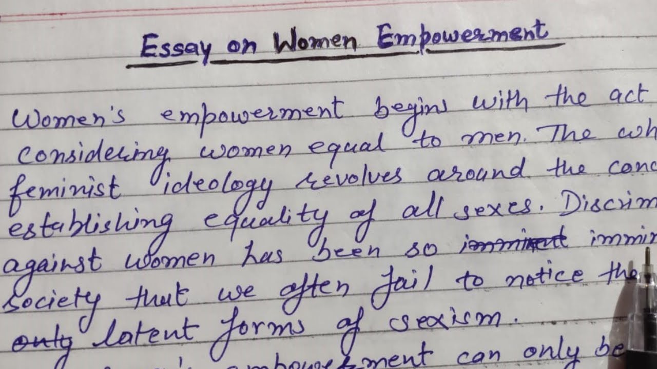 women led development essay in english