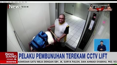 Terekam CCTV Lift, Ini Tampang Pelaku Pembunuhan Wanita Terbungkus Plastik #iNewsSiang 21/10