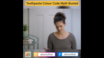 #Toothpaste #Colour Code #Myth #Busted #youtubeshorts #facts #viral #videos  by #akfacts