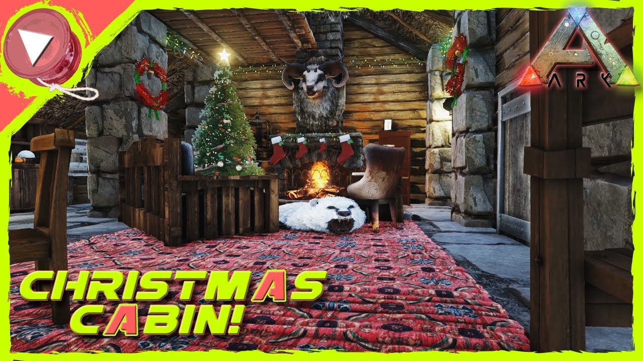 How to Build The Christmas Cabin! Ark Survival Evolved Building