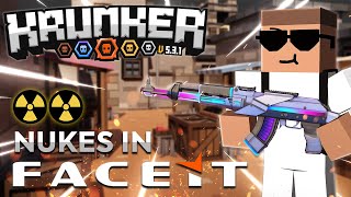 Almost DOUBLE NUKE In Krunker Faceit