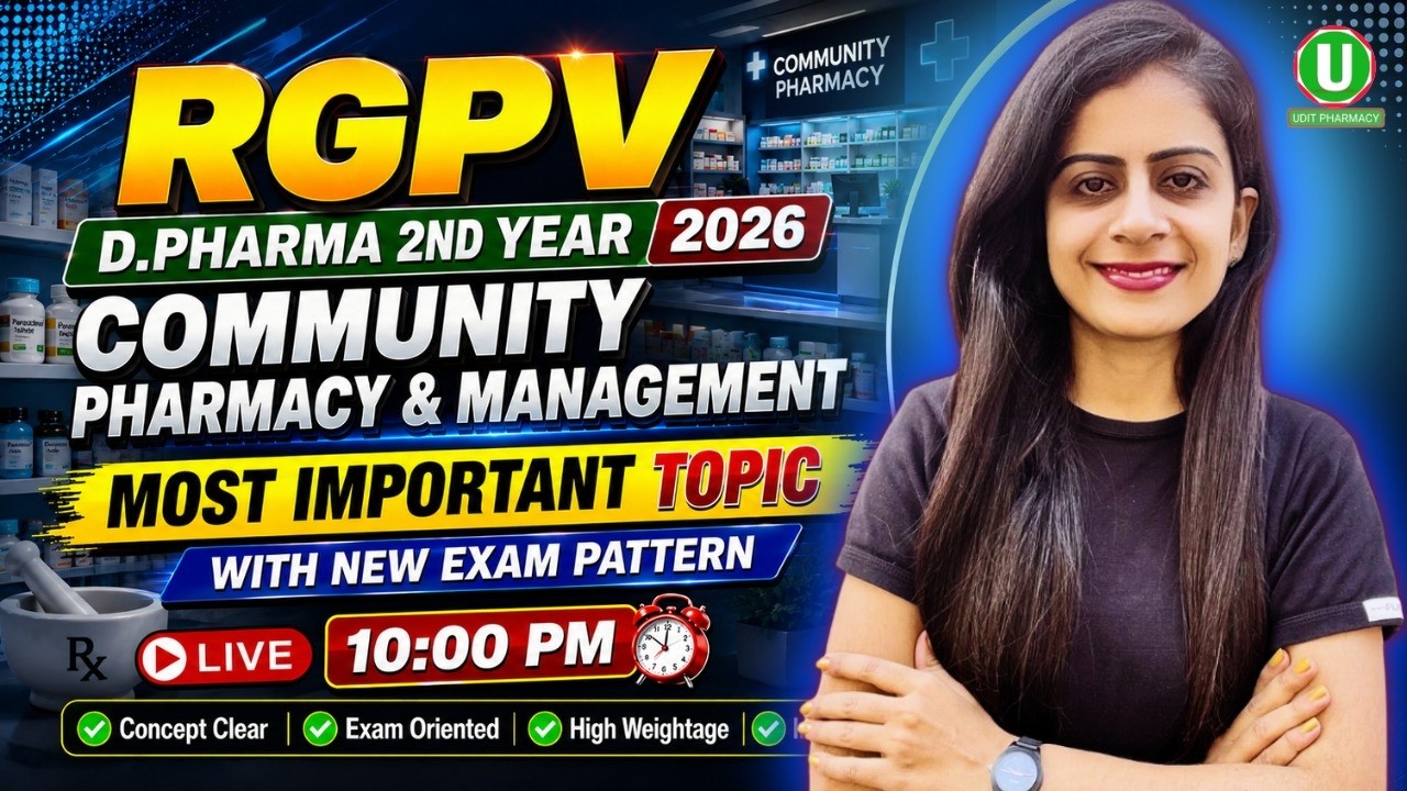 RGPV D.Pharma 2nd Year Community Pharmacy & Management Most Important ...