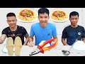 Trận Chiến Ăn Với Nhiều Dụng Cụ | Eating Challenge | PHD