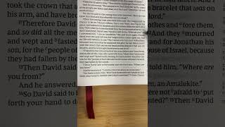1397) 2 Samuel 1:6-12 #voicereading #ilovebiblereading #bibleshorts #books #booksofthebible