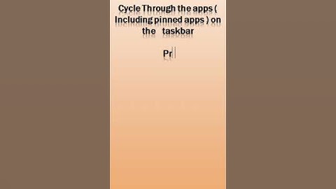 Open apps from taskbar||window key + t|| #ProgrammingSecrets #shorts