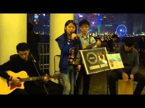 Survivor Busking 翻唱 五月天-我不願讓你一個人 @尖沙咀海旁