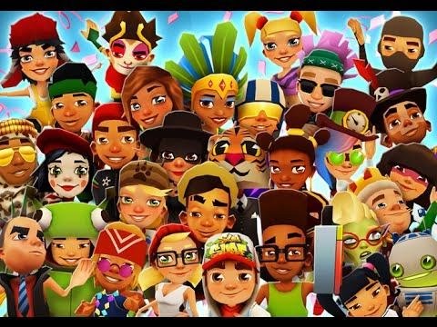 Subway Surfers all characters, outfits and boards unlock!!! - YouTube