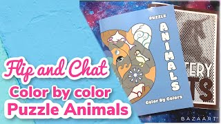 Flip and chat; Color by Color Puzzle Animals