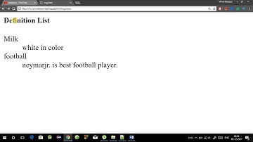 HTML tutorial in Hindi - part 6-How to use (LIST) ul tag, ol tag, dl tag and li tag in html in hindi