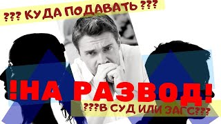 Развестись с мужем или женой? Куда заявление в ЗАГС или СУД?