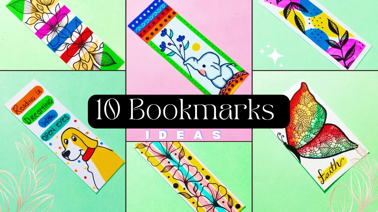 10 Best DIY Bookmark Ideas Easy 😍 #bookmark #diy #art - YouTube