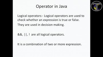 Operators in Java|Java tutorial for beginners|Part 5